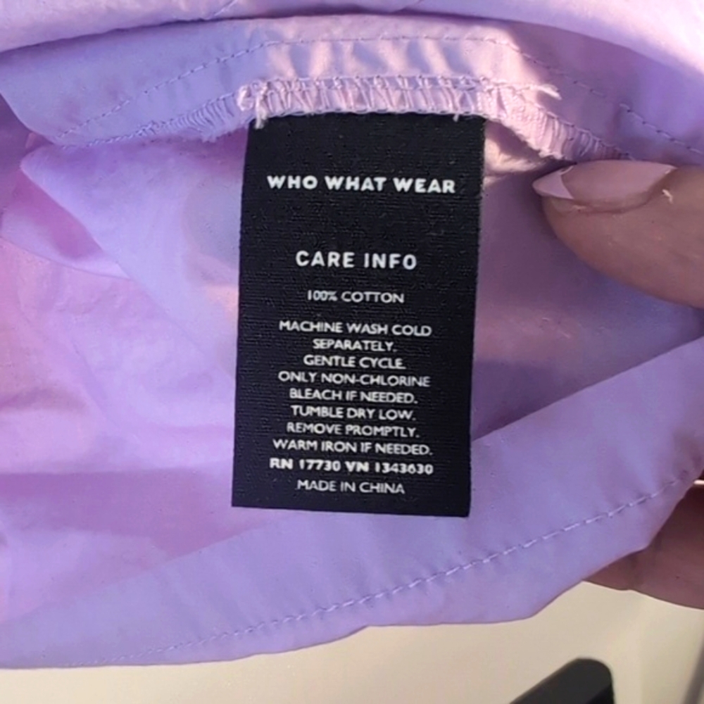 Who What Wear Lilac Blouse Size Large - Picture 3 of 11